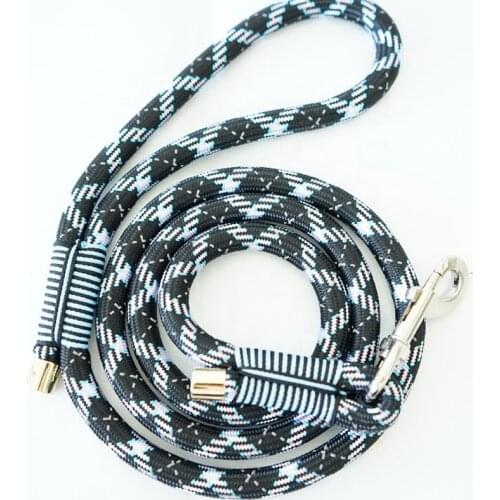 Elastic Nylon Short Reflective Leash Safety For Pulling Dogs At Night Nylon Extending Short Lightweight Dog Leash