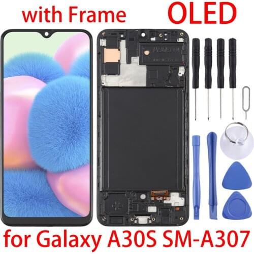 OLED For A30S LCD For Galaxy A50 SM-A307 LCD Display&Frame Touch Screen Digitizer for Samsung Galaxy A30S SM-A307