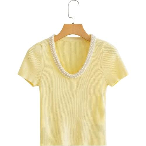 JC·KILIG 2021 Simple High Slim Short-Sleeved Pullover Top Y2406