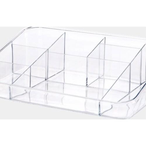 Clear Cosmetic Organiser Make Up Storage Box Perfume Jewelry Drawers Organizer Sundries Holder Case 24.5X18.3X7CM