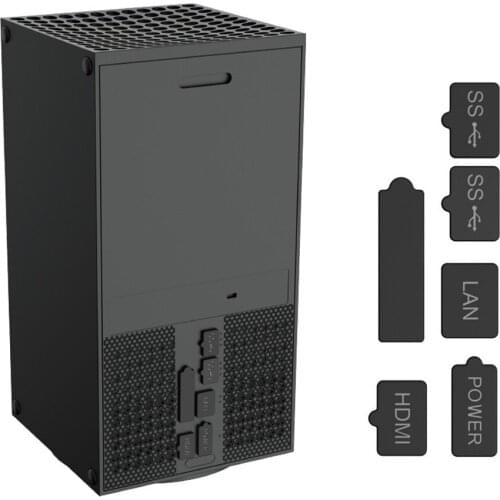 Dust Plug Pack Protector Dust Proof Mesh Filter Jack Cover Stopper Case Kit For Xbox Series X/S Console Dustproof Suit Silicone