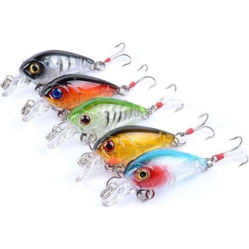 Fishing Bait Abs Lure Bait Mini Bionic Bait 4.5cm/4g Crystal Hook Fake Bait Hard Bait Fishing Gear With Barbs Accessories