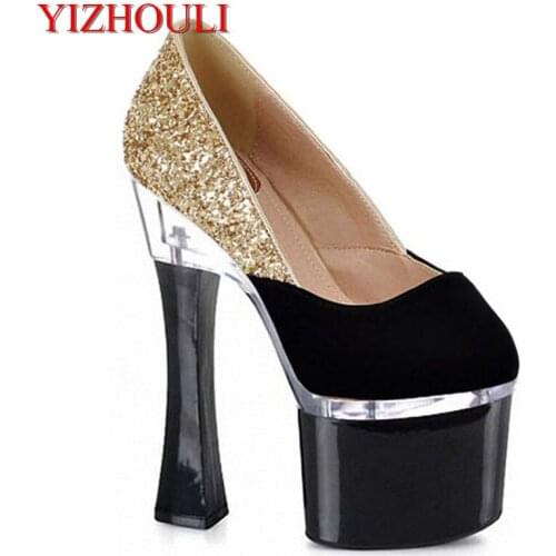 Sexy fashion stage in the spring and autumn in high heels Ultra-high with sexy 18 CM tall with models