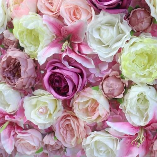 SPR 2018 Free Shipping 10pcs/lot high quality 3D flower wall wedding backdrop artificial rose hydrangea flower arrangements