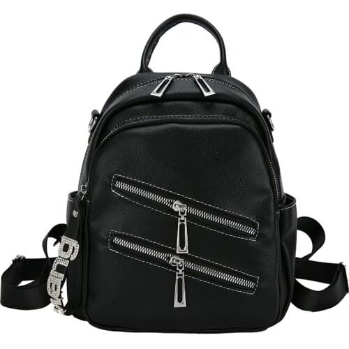 Bags For Women 2021 Fashion Backpack Multifunction High Quality Ladies Backbag PU Leather For Shopping Youth Bag New Trending