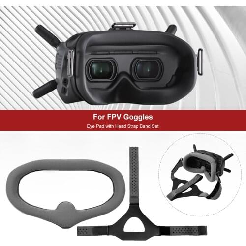 Eye Cover Pad Light Blocking With Adjustable Head Strap Band For DJI Digital FPV Goggles Face Plate Replacement Protective Mat