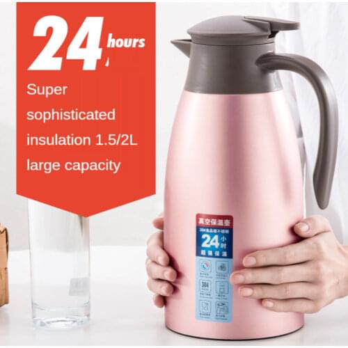 BWH01 Vacuum Thermos Flask Domestic Thermos Flask Large Capacity Stainless Steel Thermos Flask 2L Water Bottle Kettle Drinkware
