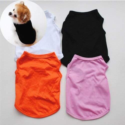 XS to L Cute Basic Dog T-Shirt Small Doggy Shirt Puppy Shirt Tshirt for Cat Pup Polyester Shirt