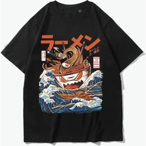 Japanese Harajuku T Shirts Ramen off Kanagawa men tshirts drop shipping 3d Print Short Sleeve T-shirt Streetwear Hip Hop top tee