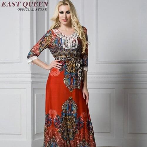 Plus size women clothing mexican embroidered dress hippie clothing women hippie chic dress KK1662 H