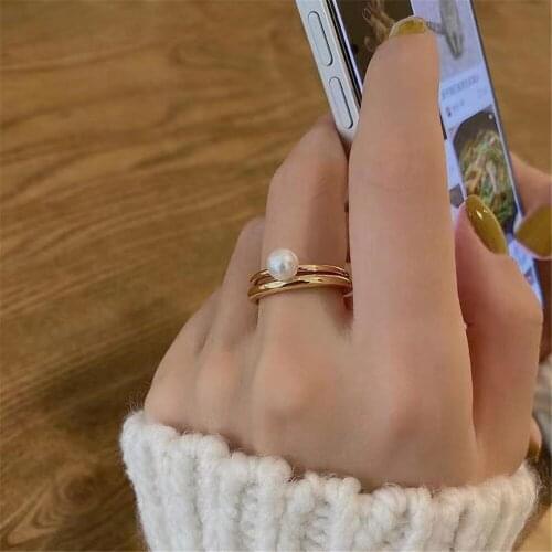 Wholesale Classic 925 Silver Ring Accessories Settings Adjustable Blank Pearl Ring Setting Base For Women Diy Jewelry Making