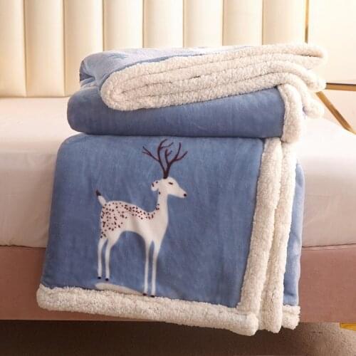 Winter Hot Sale Warm Super Soft Throw Fleece Blankets On The Bed Winter Living Room Bedroom Multi Use