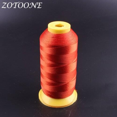ZOTOONE Metallic Embroidery Red Threads Polyester For Sewing Craft Machine DIY Madeira Sewing Fabric Accessories For Clothes