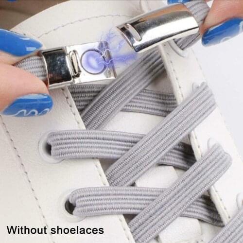 1 Pair Shoelace Buckle Metal Shoelaces Accessories Magnetic 1 Second Lock Shoelaces Quick Tie Shoe Laces Unisex Shoelace Buckles