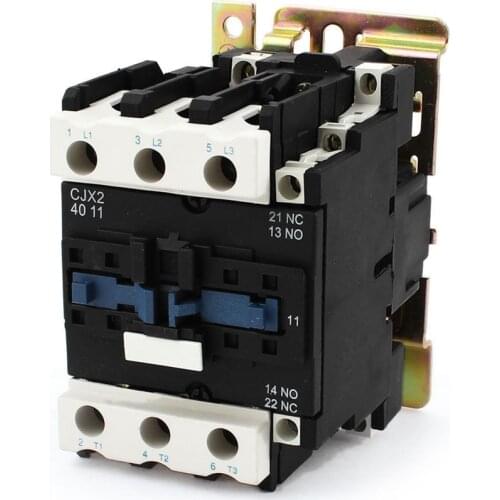 3 Phase 3P 1NC 1NO Rated 40A Motor Magnetic Starter AC Contactor 24V 36V 220V 380V Coil Volt Din Rail 40a Contacts Relay