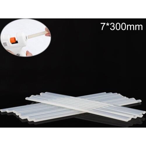7mmx300mm Transparent Hot Melt Gun Glue Sticks Gun Adhesive DIY Tools for Hot Melt Glues Gun Repair Alloy Accessories