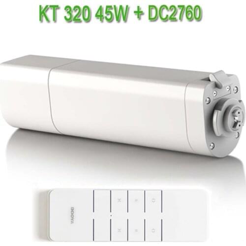 Automatic Electic Curtain Motor KT320E/45W,Electronic Motor+Dooya DC2760 2 Channel Emitter Remote Controller