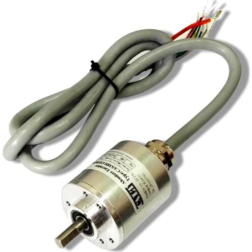 CAS38R12E06RM 6mm shaft Modbus RTU Absolute Rotary Encoder 38mm linear encoder 12bits