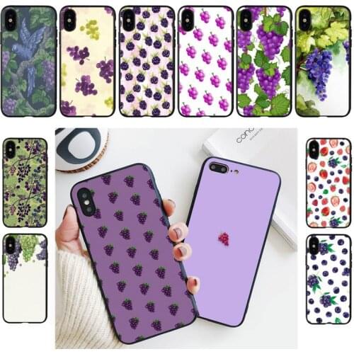 YNDFCNB Fruit grapes Phone Case For iPhone 11 8 7 6 6S Plus X XS MAX 5 5S se 2020 11 12pro max iphone xr case