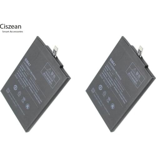 Ciszean 2Pcs 4000mAh / 15.4Wh BM47 / BM 47 Replacement Li-Polymer Battery For Xiaomi Redmi Hongmi 3 3S 3 S 4X 3X 3 battery
