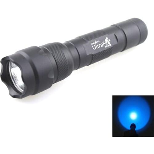 U-F WF-502B 3W 1xCREE XR-E Q5 Blue Light 465nm-485nm LED Flashlight (1x18650)