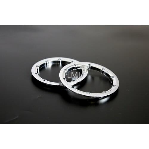 Chrome Plasti Outside Beadlocks Fit for 1/5 HPI ROVAN ROFUN KM GTB TS BAJA 5B 5T 5SC Losi 5ive T