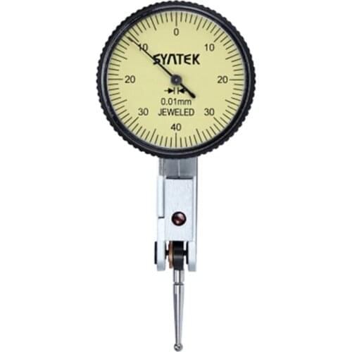 0.01mm Lever Indicator Shockproof Continuous Dial Test Indicator 0-0.8mm Analog Display Dial Micrometer Gauge Indicator Tools