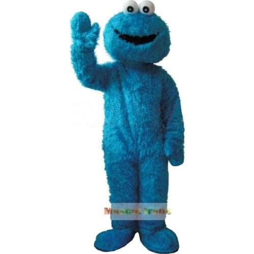 Adults Sesame Street Blue Cookie Monster And Elmo Mascot Costume Sales Free Shipping