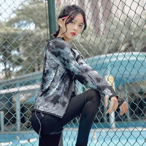 Yoga Crop Top Suit Fitness Womens Spring Summer Gym Running Long Sleeve Jacket Quick Mujer Camisetas