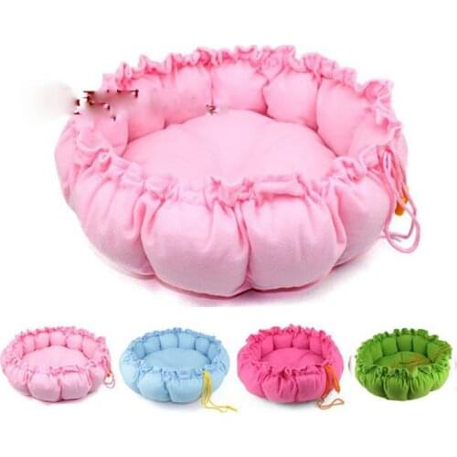 Pet Bed Dogs Dog House Soft Material Candy Color Puppy Bed Small Dog Pet Bed Multi Function Be Mat Or Bed