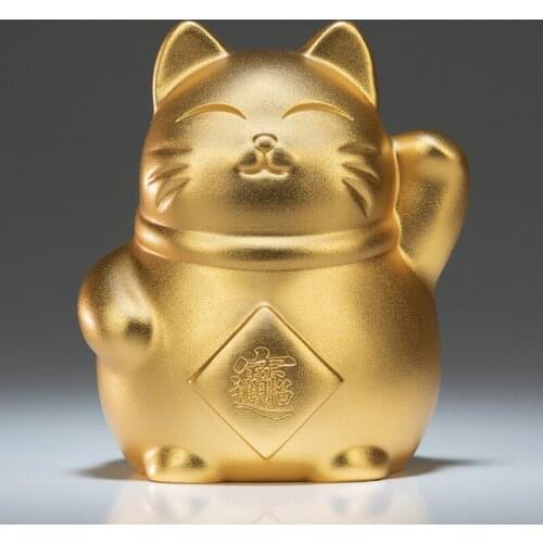 Copper Ornaments "Fortune Cat " Home Accessories Copper Handicrafts Ornaments Desk Decor Home Accessories Desk Decoration
