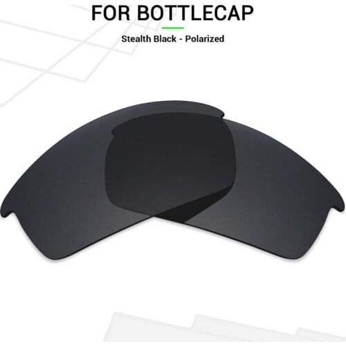Mryok POLARIZED Replacement Lenses for Oakley Bottlecap Sunglasses Stealth Black