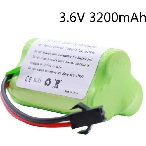 3.6V 3200mAh NI-MH Battery for RC Toy Electric toy security facilities electric toy AA battery 3.6 v battery group SM Plug