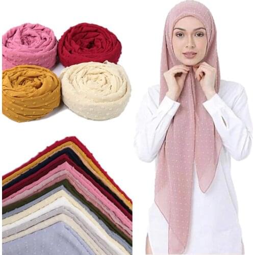 JTVOVO RUNMEIFA 2021New Applique Knitted Chiffon Womens Hijab Womens Summer Thin Veil Sun Protection Head Wrap Scarf Shawl Cap