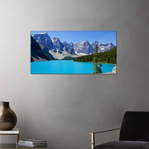 Panoramic Natural Picture Large Posters and Prints Seascape Landscape Wall Art for Office Gym Lobby Home Decor Artwork Dropship