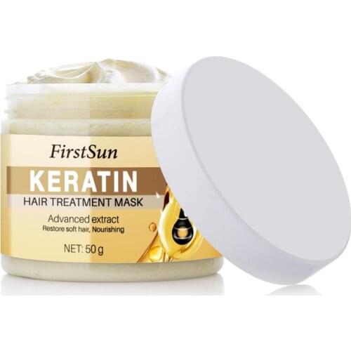 Nutrition Keratin Hair Mask Nourishing Repair Damage Hair Root Scalp Soft Hair Treatment Mask 50g TSLM2