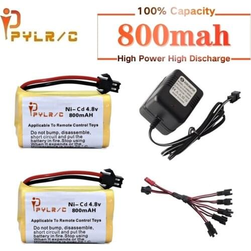 SM Plug)4.8v 800mah NiCD Battery And Charger For Rc toys Cars Tanks Robots Guns Boats 800mah AA 4.8v Rechargeable Battery Pack