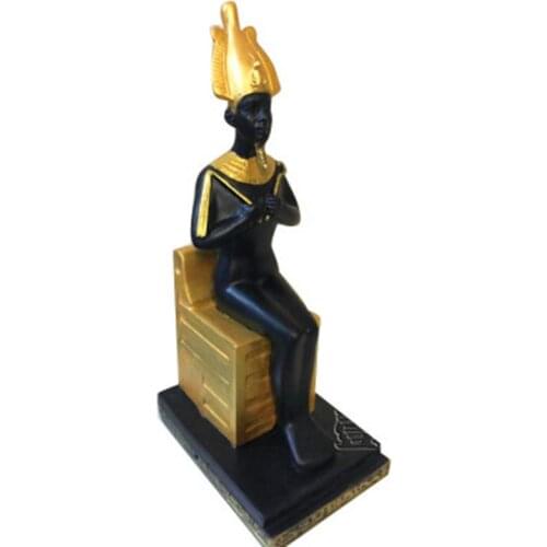 NEW Egypt Sitting Posture Pluto Osiris Isis Goddess Bastet Resin Statue Creative Living Room TV Cabinet Decor Art&Craft X4297