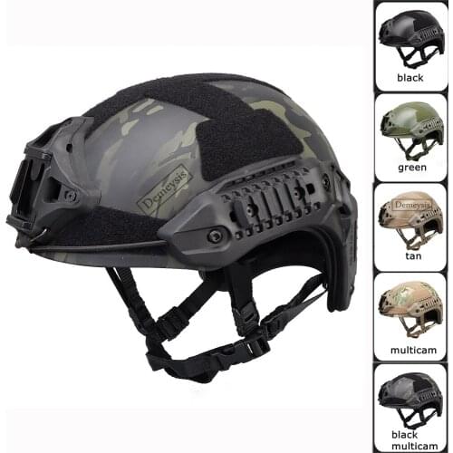 Tactical Helmet Military Army Helmets Airsoft Paintball Cs Game Head Protector with Night Vision Sport Camera Mount