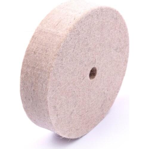 Universal 1PCS 100mm*25mm Jewelry Polishing Buffing Wheel Wool Felt Polisher Disc Pad For Grinding Or Polishing Wood Car-styling