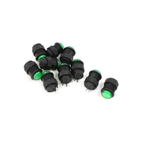 10 Pcs 2 Terminals SPST NO Momentary Push Button Switch 3A 125VAC 1.5A 250VAC