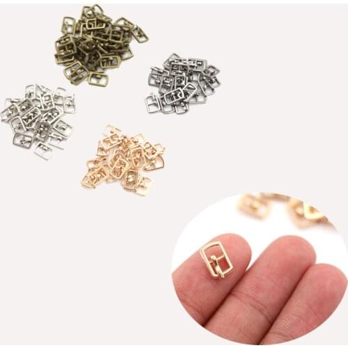10PCS Mini Buckle DIY Patchwork Buckle For Dolls Clothing Adjustable Accessories Handmade Sewing 4.5MM