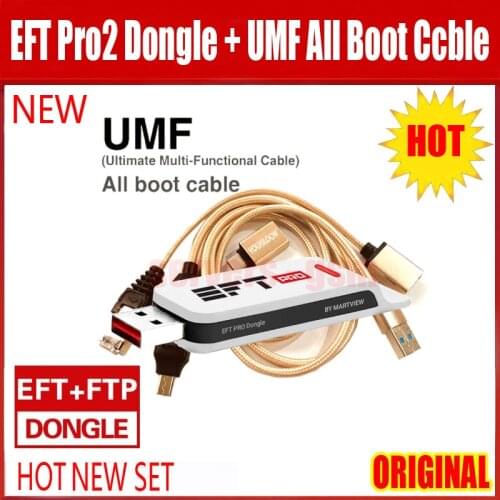 2021 NEW Original EFT Pro2 Dongle / EFT Pro Dongle EFT+FTP Key 2 IN 1 DONGLE + (UMF) ALL BOOT CABLE + FTP Unlimited download