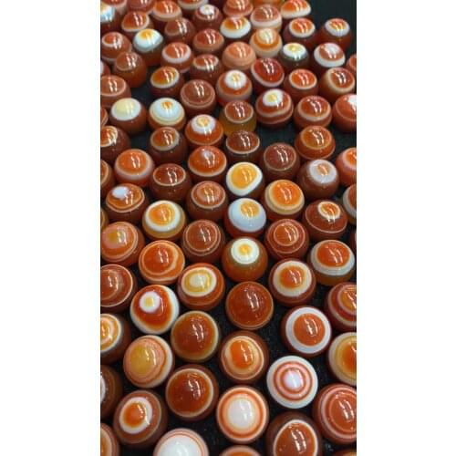 5Pcs/Lot God Prophet Eyes Sheep Board Beads Natural Agate Stone Loose Jewelry Accessories Red DIY Material Ring Earring Bracelet