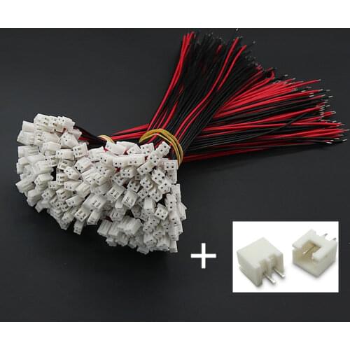 50 SETS JST XH 2.5-2 Pin Battery Connector Plug Female & Male with 200MM Wire