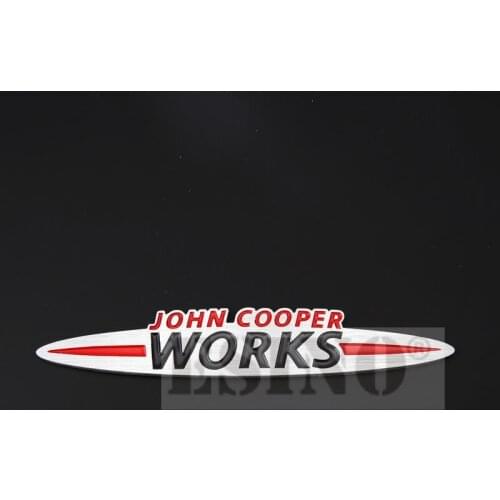 10x Newest 3D Aluminium Alloy Car Emblem For Mini JCW John Cooper Works Emblem Accessories Adhesive Car Logo Car Styling Badge