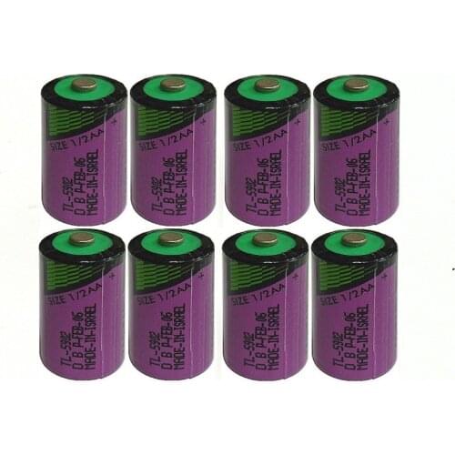 8pcs/lot New high quality TL-5902 1 / 2AA ER14250 SL350 3.6V 1/2 AA PLC lithium battery