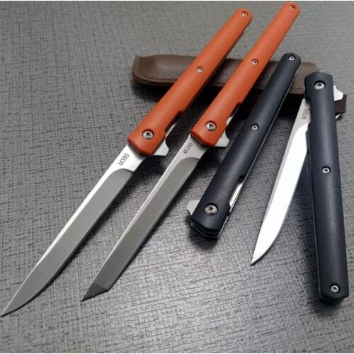 9.0'' Damascus Folding Knife Portable Multifunction Outdoor Pocket Knives Fruit Knife Practical Camping Tactical Survival Knife