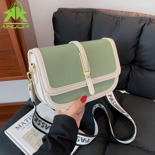 Color Contrast Crossbody Bags For Women 2021 Travel Fashion New Trend Shoulder Bags Luxury Designer Ladies Small Messenger Bags
