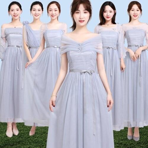 Long Tulle Elegant Dress Women For Wedding Party Prom Bridesmaid Dresses Wedding Guest Dress Purple Brides Maid Dresses